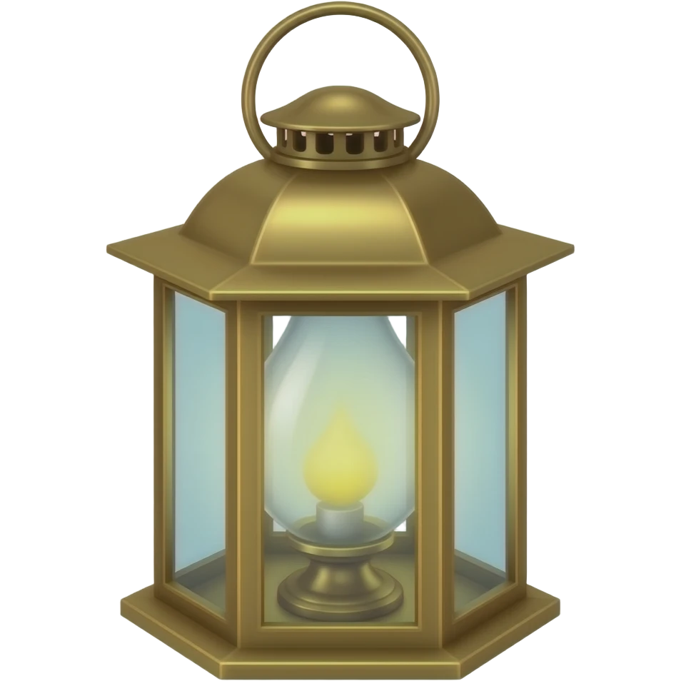 Small olden days lamp emoji