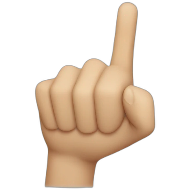 hand pointing emoji