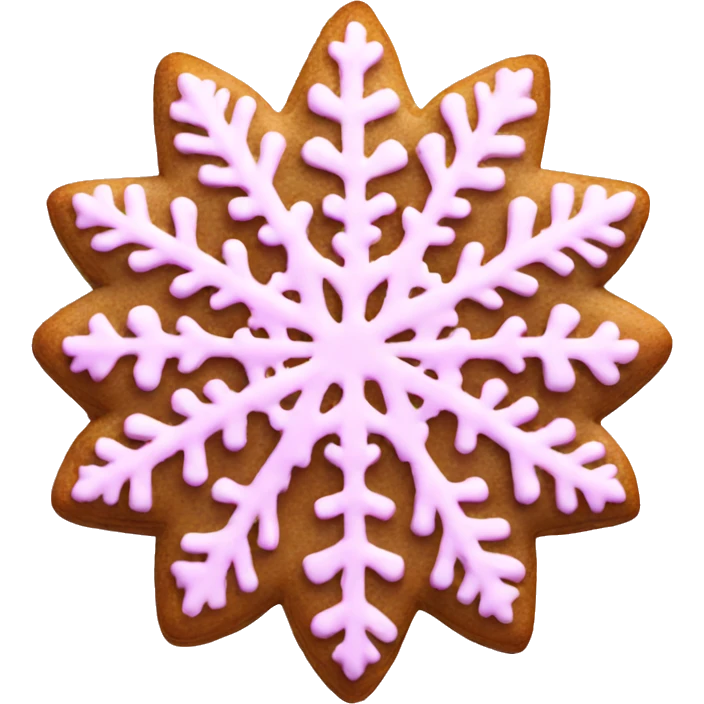 pink snowflake cookie  emoji