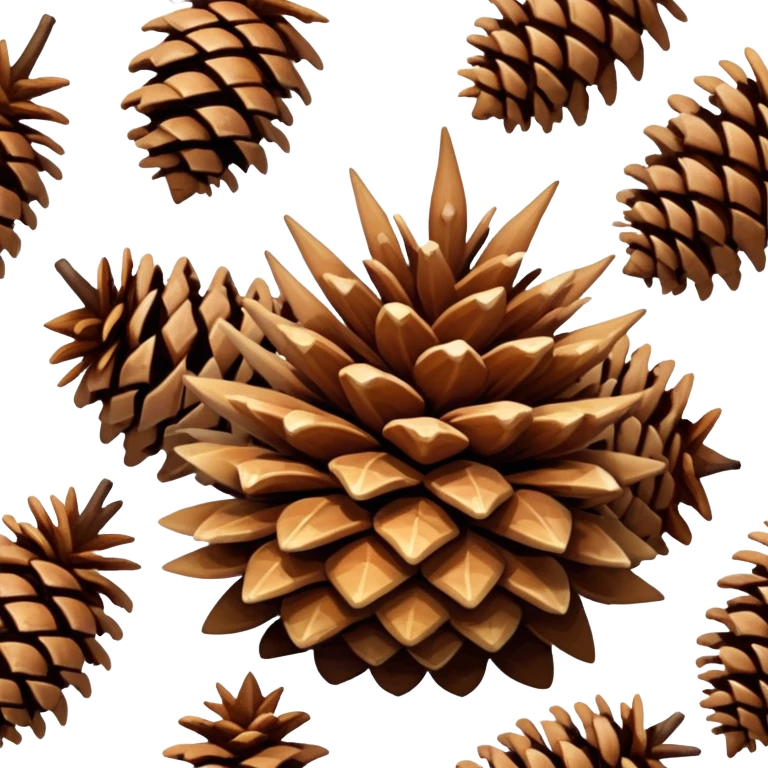 Spruce pine cone emoji