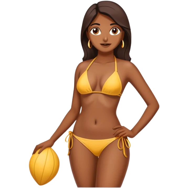 An Indian in a bikini emoji