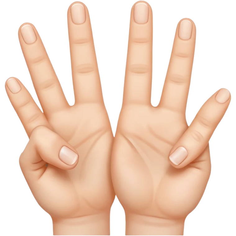 3 fingers being held up  emoji