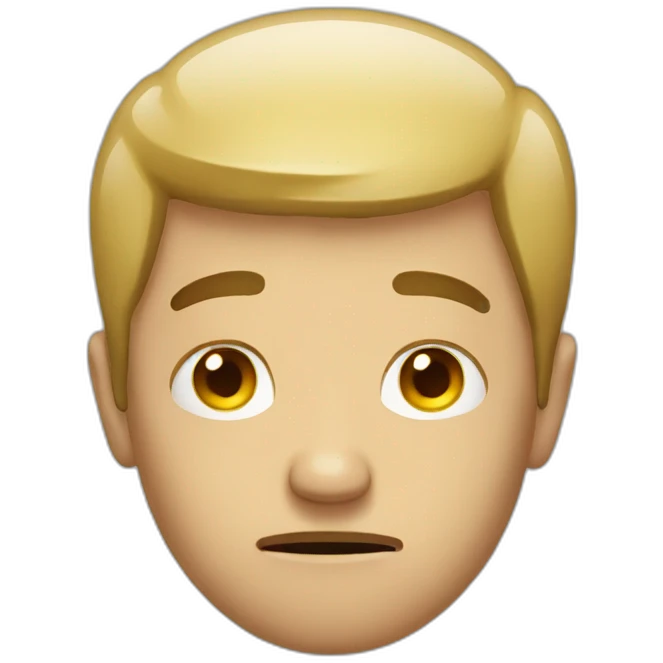 A sad man emoji