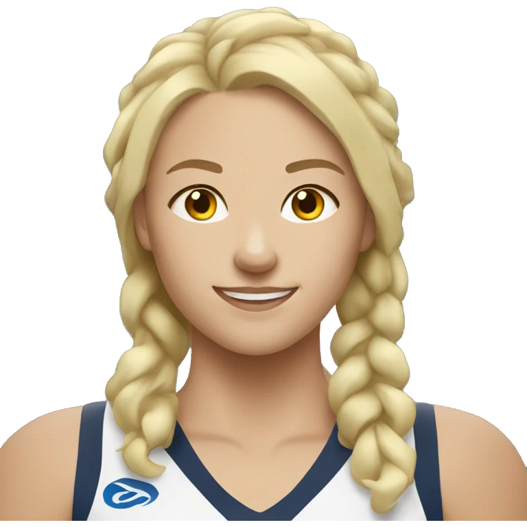 summer olympics blonde girl volleyball emoji