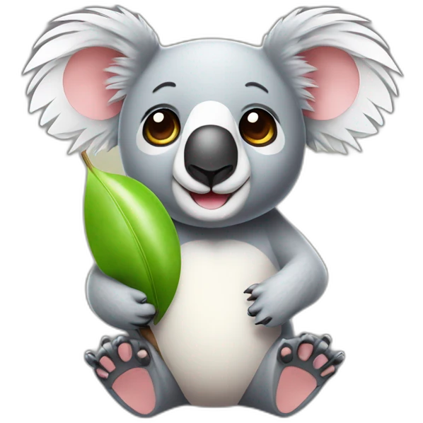 koala with sunscreen emoji