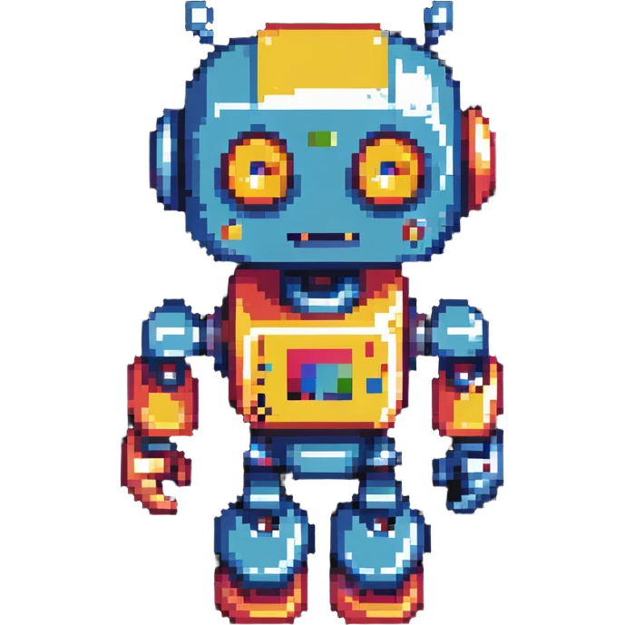 colorful robot emoji