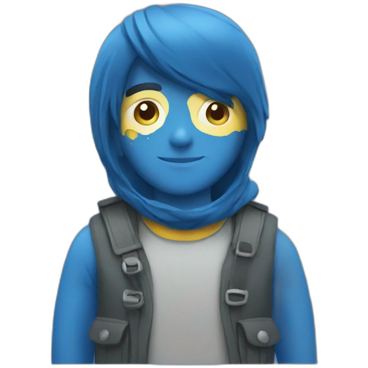 blue emoji