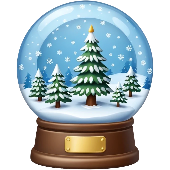 snow globe winter emoji