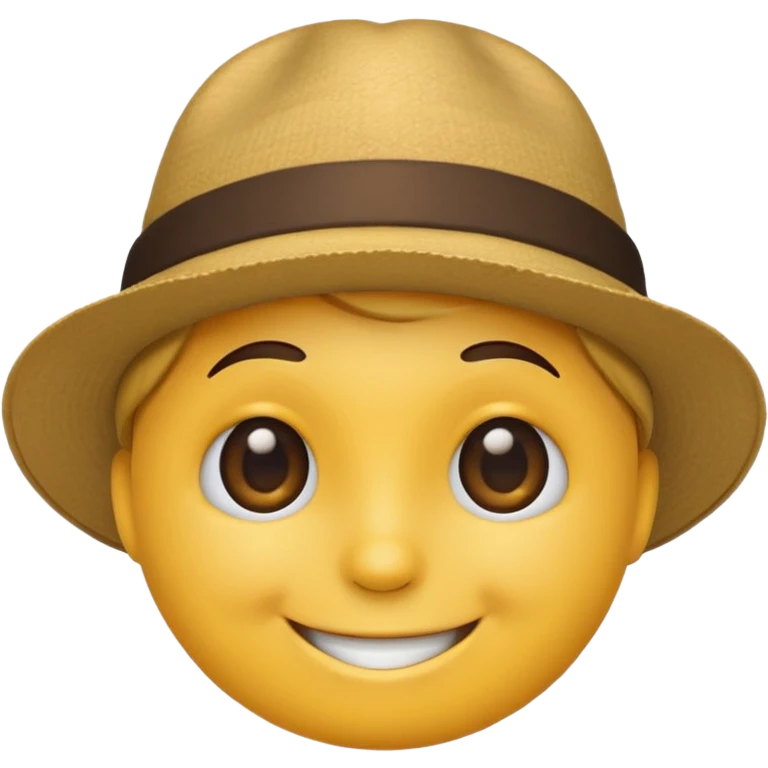 Şapkalı gülenyüz emoji