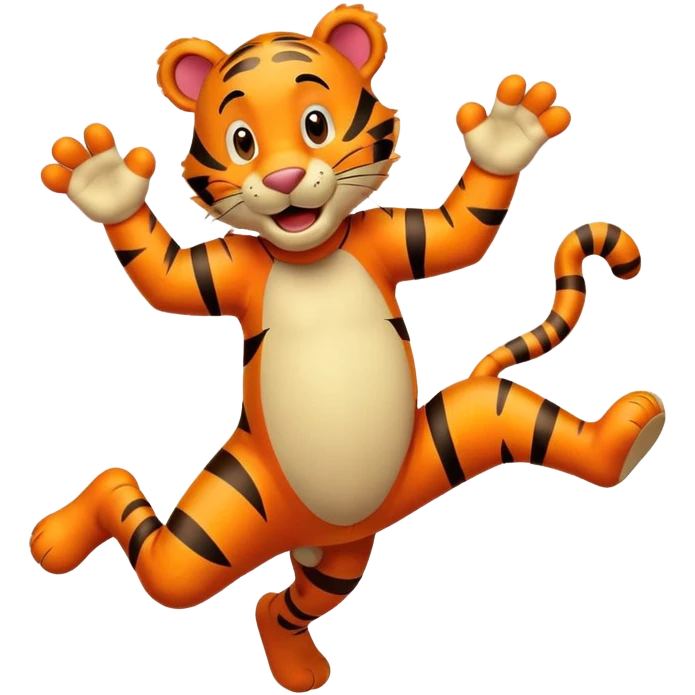 Tigger jumping emoji