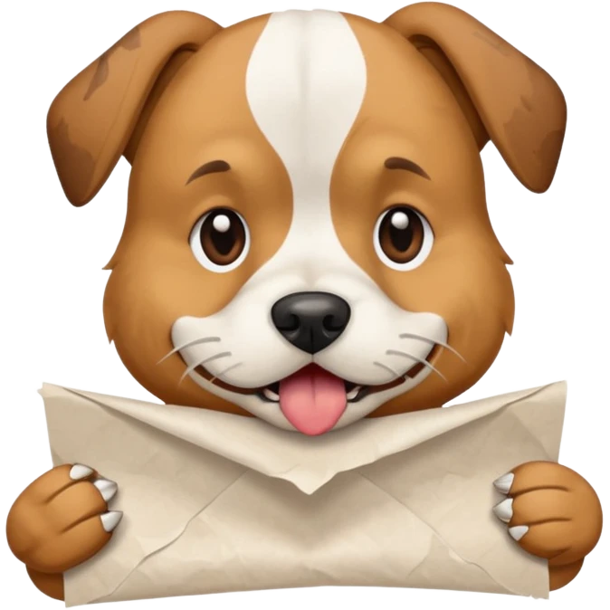 Dog eat homework emoji