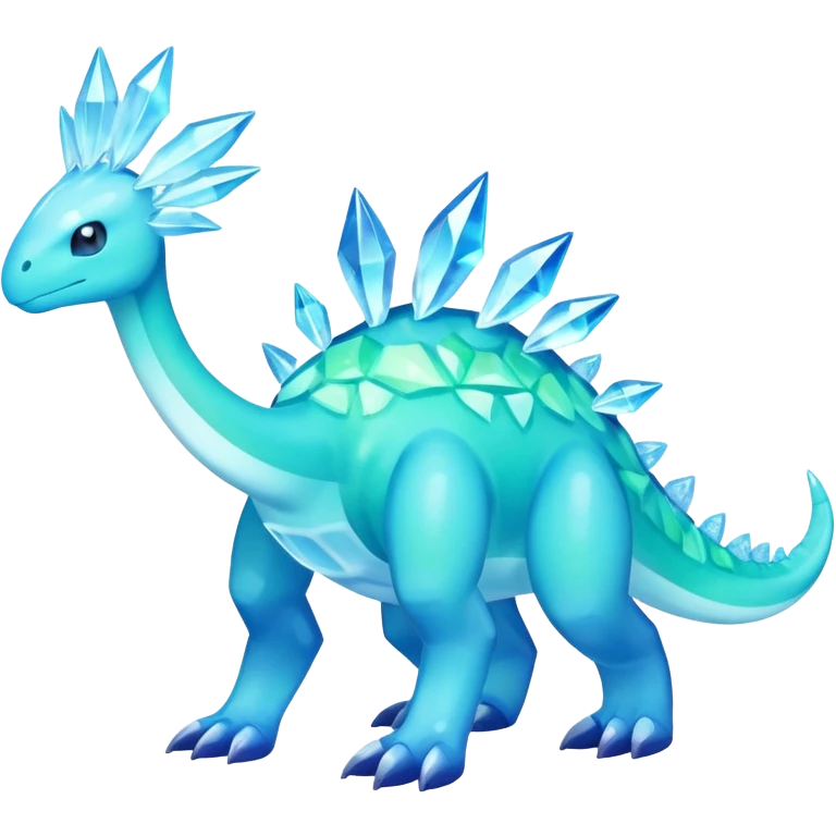 Shiny Colorful Meganium-Amaura-fakemon (full body) emoji