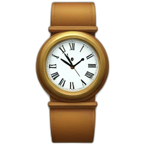 look at the clock emoji