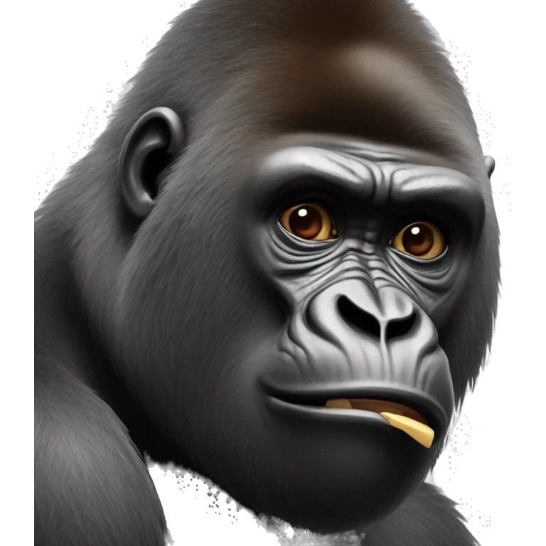 pleading gorilla emoji