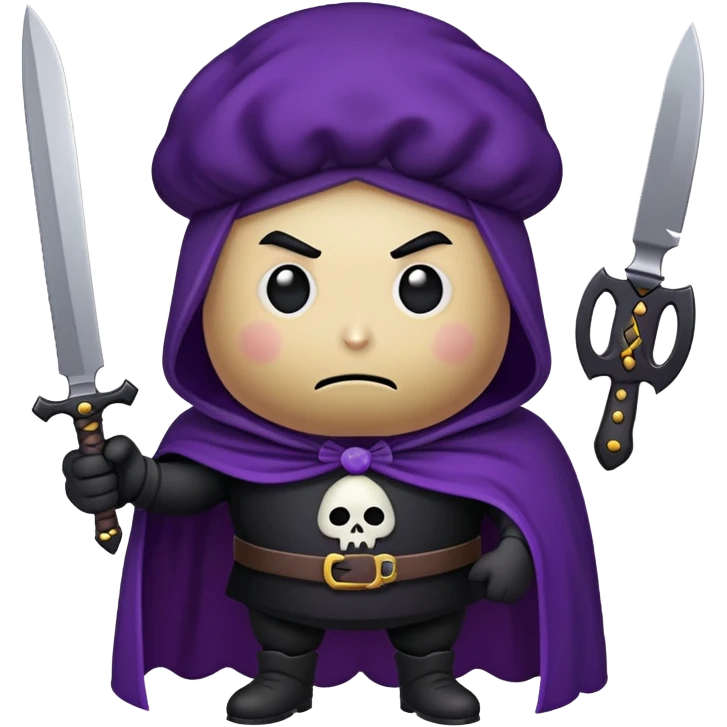 chillin goth potato villain  emoji