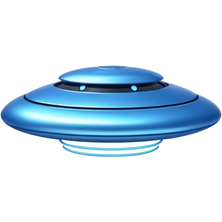 blue UFO emoji