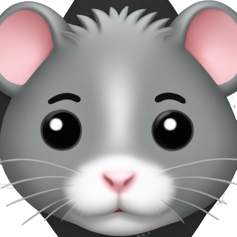 Hamster on Mitsubishi lancer black  emoji