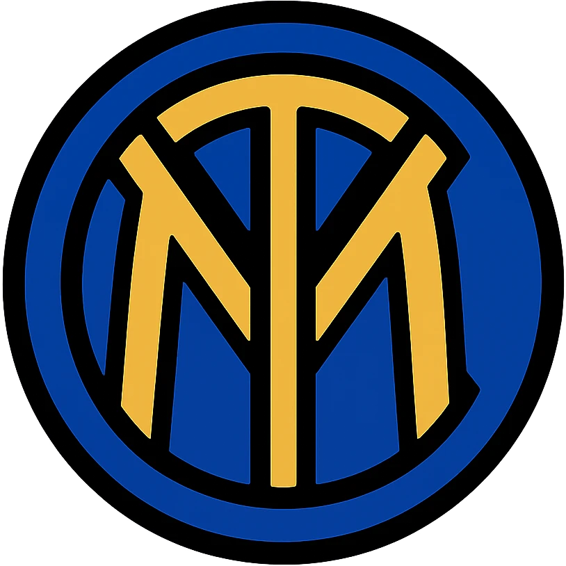 Inter Milan football club logo emoji