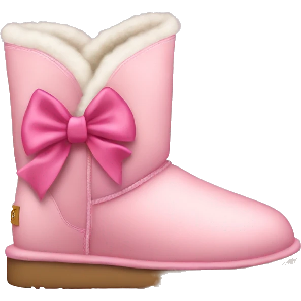Pink bow Uggs  emoji