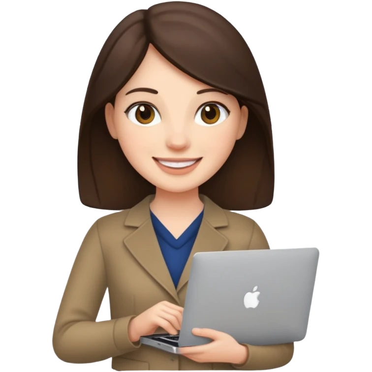macbook brunette emoji