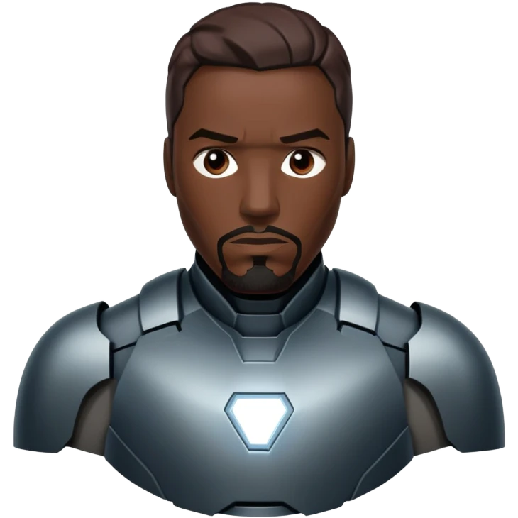 james rhodes black iron man from  from civil war emoji