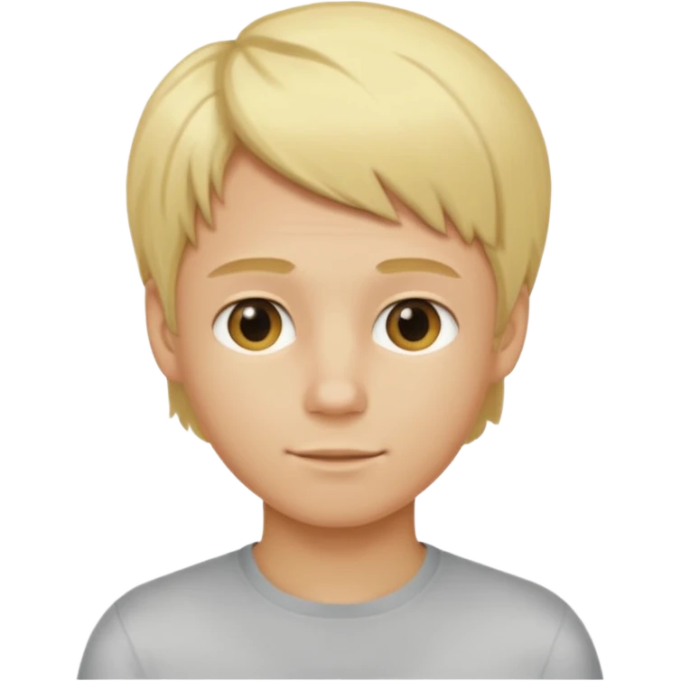 Je veux un garçon blond qui montre à la caméra ses cheveux avec des mèches blondes emoji