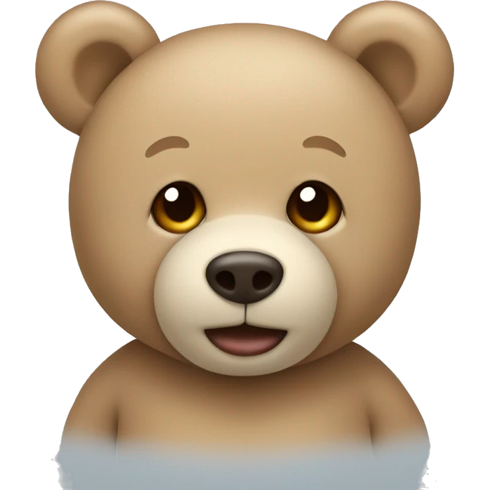 beige teddy bear emoji