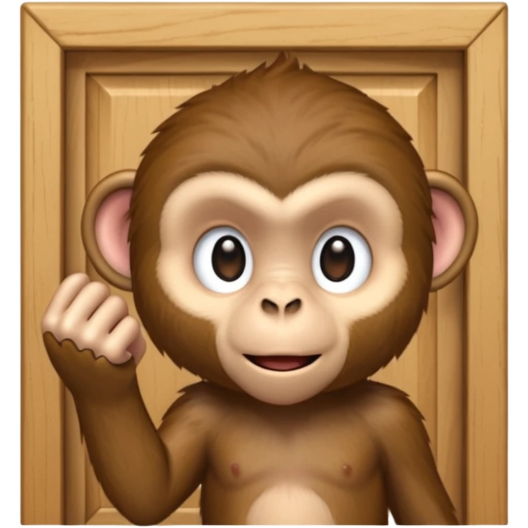 monkey knocking on door emoji