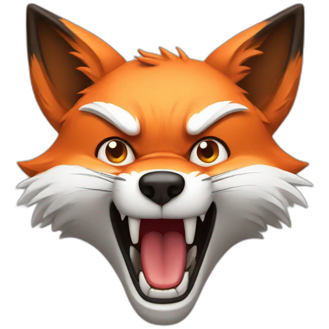 Angry fox emoji