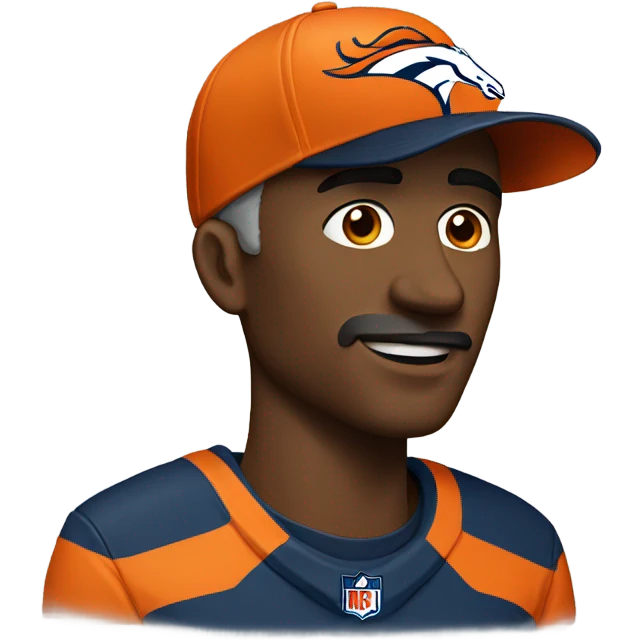 Man with broncos hat  emoji