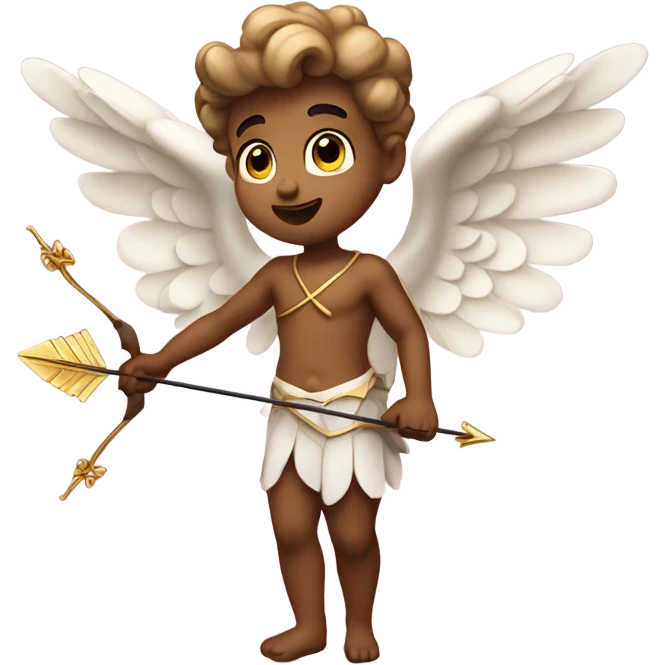 Cupid angel holding a bow and arrow emoji