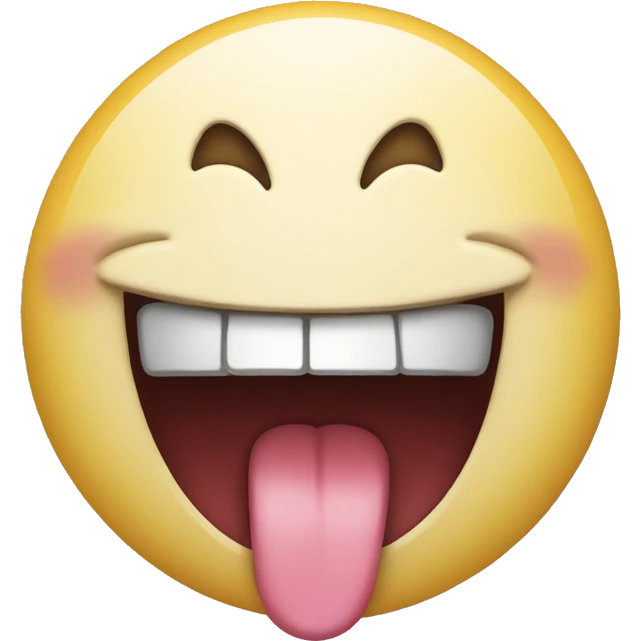 emoji with tongue out slightly emoji