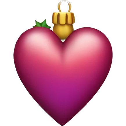 Christmas heart emoji