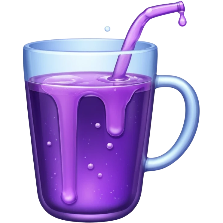 Lean coming out a cup emoji