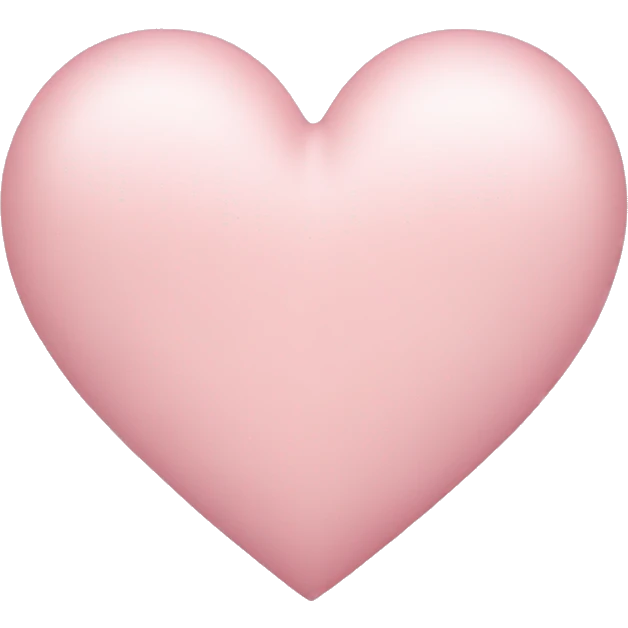 pale pink heart  emoji