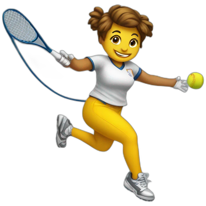 Softball jumping rope emoji