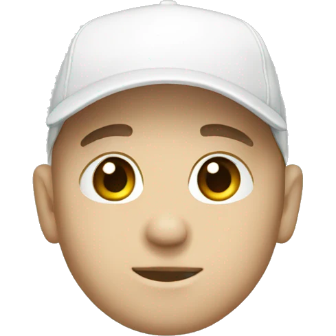 white cap emoji