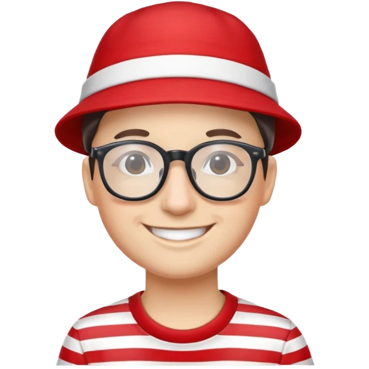 Photo of a friend made to look like where’s wally emoji
