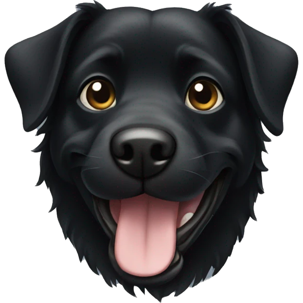 Black dog emoji