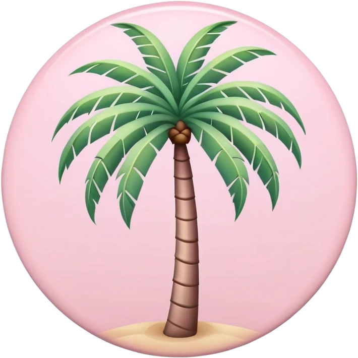 pastel pink round palm tree emoji