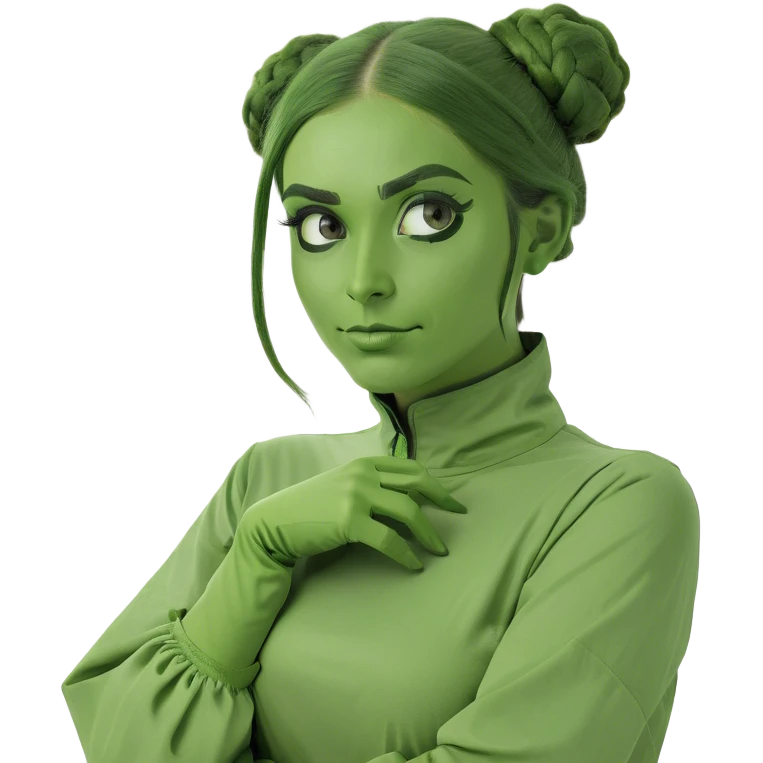 Girl in sleeves attire  emoji