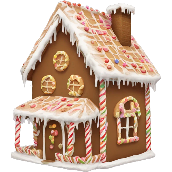gingerbread house emoji
