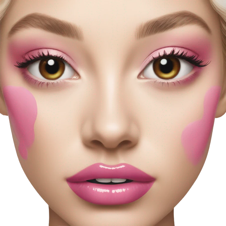 Dior pink lipgloss emoji