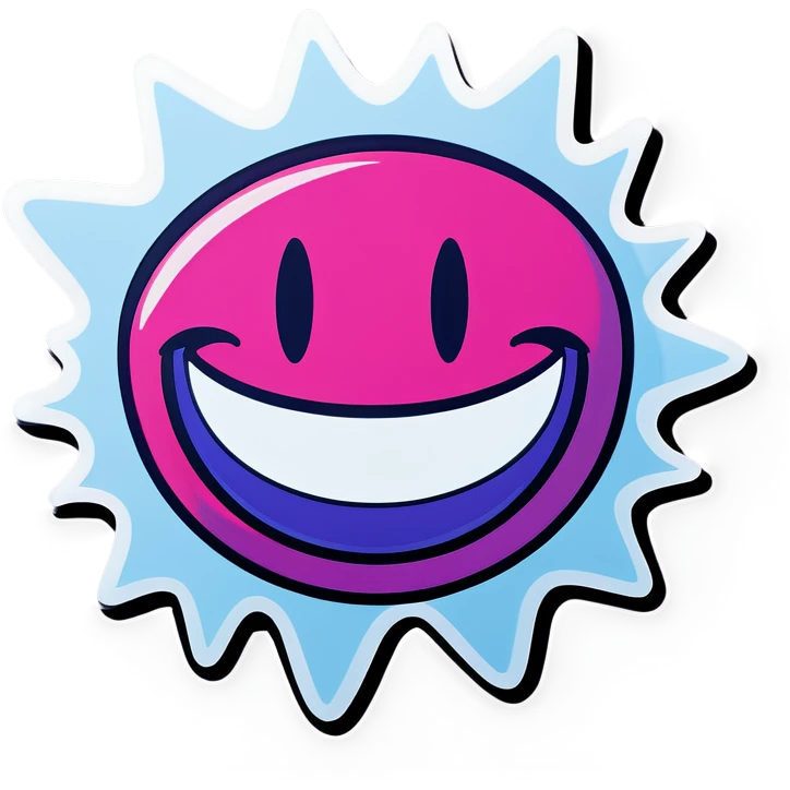 Pop art Smile  emoji