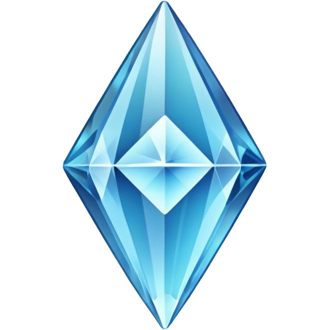 An upward arrow in the form of a crystal emoji