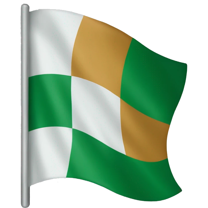 Dark green flag saying Sintra in Arabic letters emoji