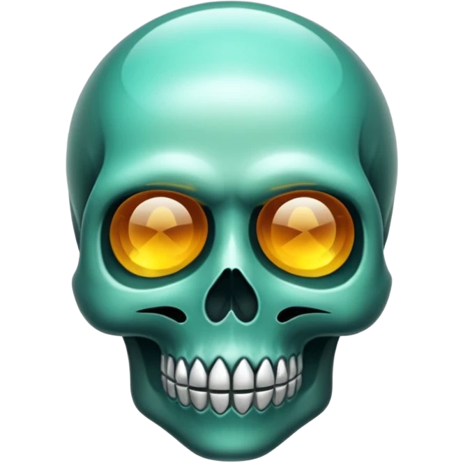 Caveira de cristal emoji