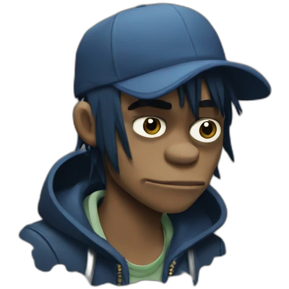 2D gorillaz emoji