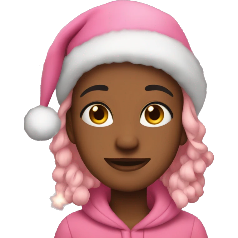 Pink christmas night warm vibes emoji