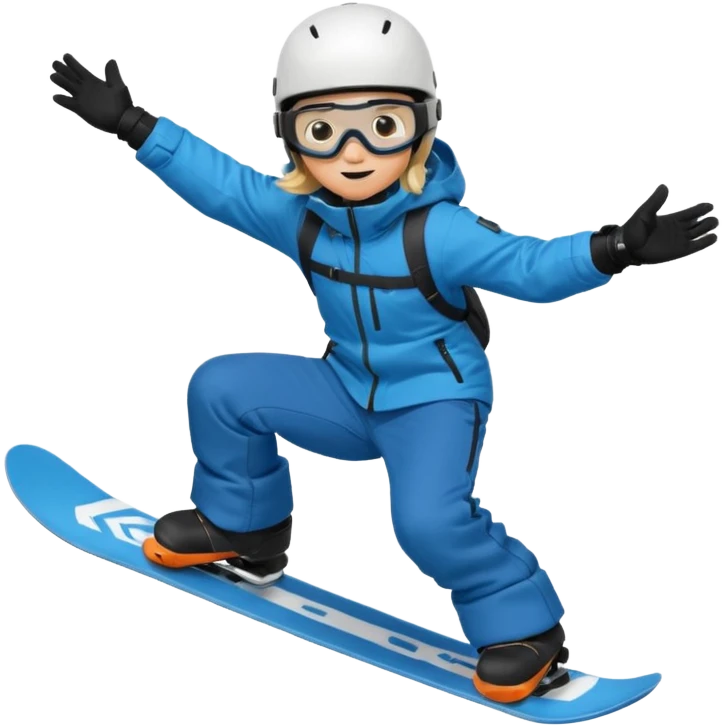 Snowboarder mid-air emoji